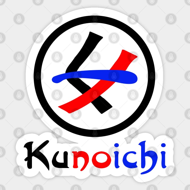 Female Ninja Kunoichi くノ一 Sticker by tinybiscuits